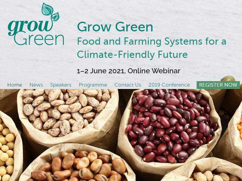 June 1-2, 2021, International Grow Green Conference – Online – (SAFE Food Advocacy Europe, Brussels)